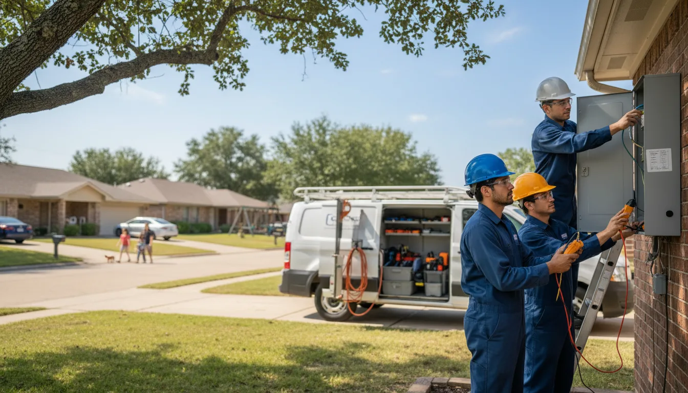 Certified electrician providing emergency electrical services in Henryetta, OK